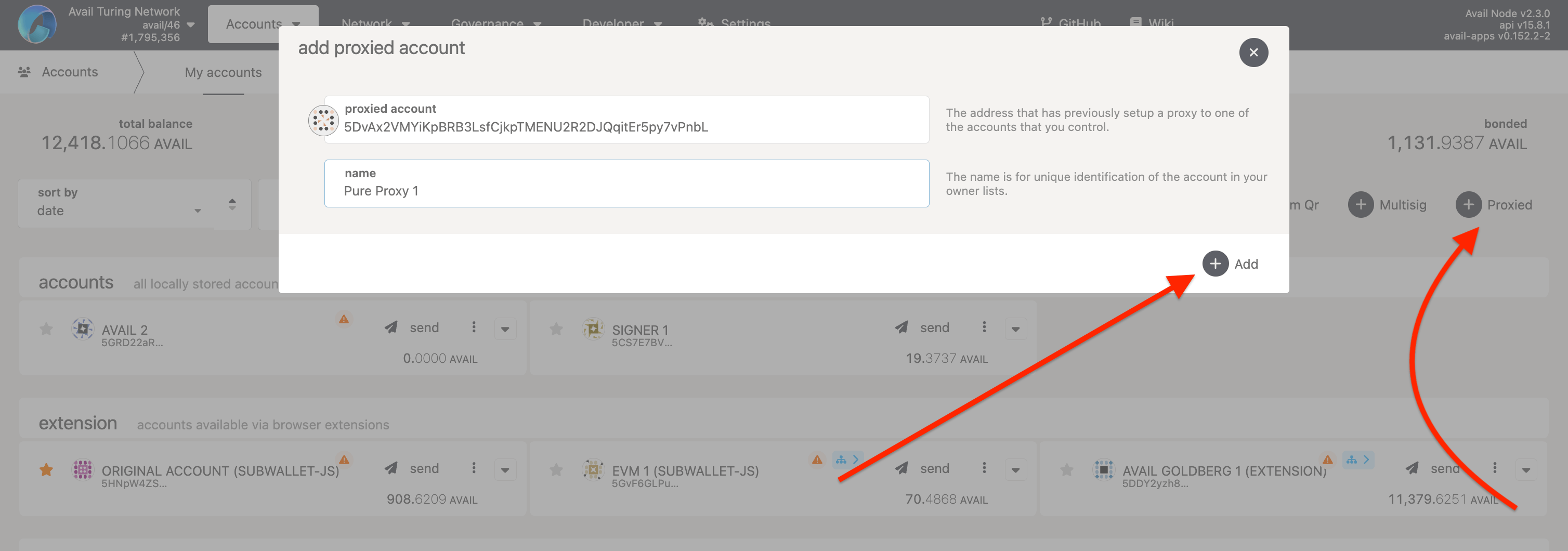 pure proxy address